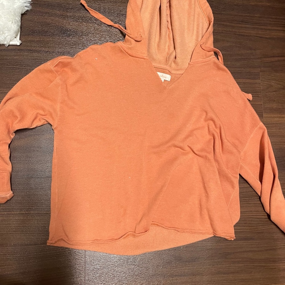 Orange sweatshirt from Target.